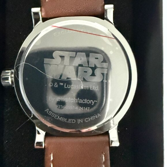 NWT - Star Wars Boba Fett Insignia Men's Sliver Vintage Alloy Watch - Picture 6 of 15
